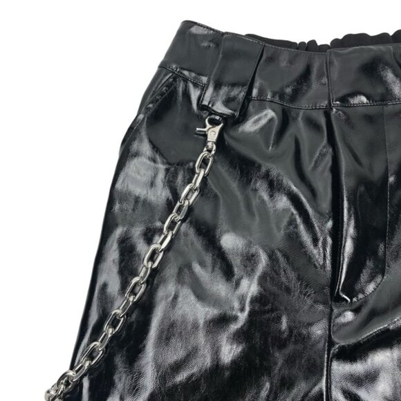 I.AM.GIA Cobain Patent Faux Leather Chain Pant Sz XS - Picture 10 of 13